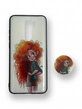 کاور طرح دار پاپ سوکت دار ست شیائومی redmi note 8 pro